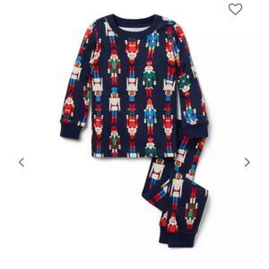 🔥Janie and Jack Blue and Red  Nutcracker Pajama Set Sz 3 New